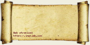 Minja Debeljak vizit kartica